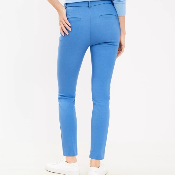 Loft Sutton Skinny Pants High Seas Size 4. New Without Tags - Picture 2 of 9